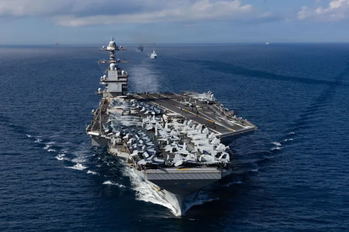 Portaviones USS Gerald R. Ford llega al Caribe