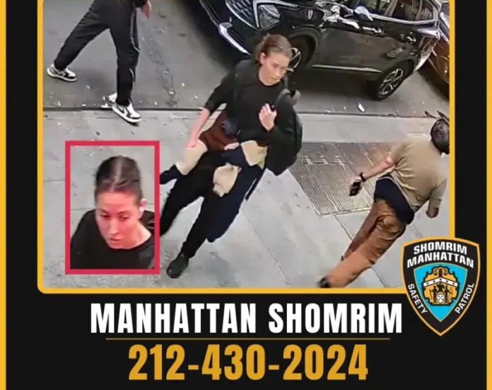 Anna Mochalova, de 32 años, fue arrestada y acusada de numerosos cargos, entre ellos agresión como delito de odio, por acosar y pinchar a Yosef, un rabino de 26 años, en la espalda con una aguja la semana pasada.Shomrim Manhattan